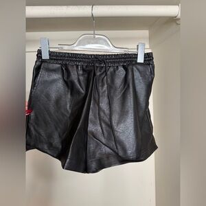 Elegant Black High Waist Women's Shorts